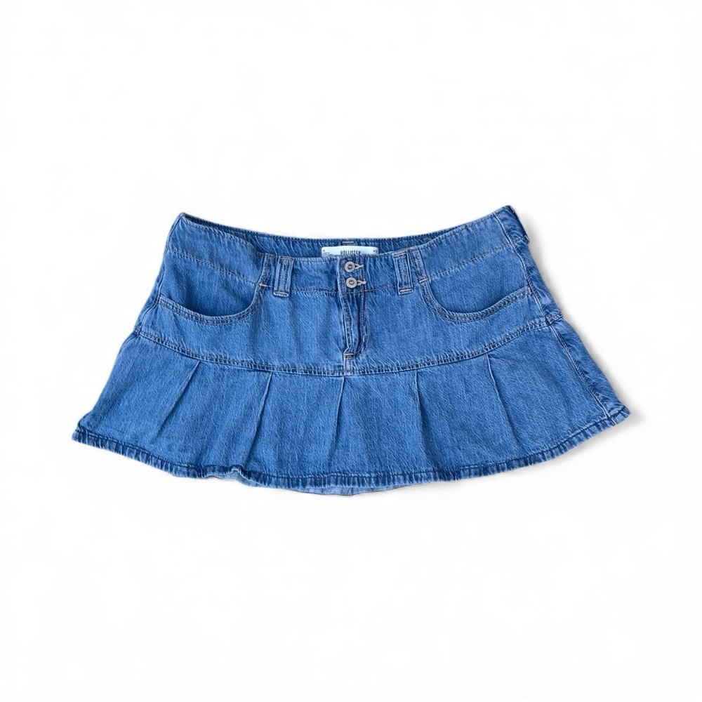 Hollister Denim Blue Mini Skirt